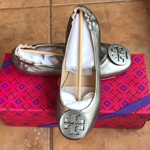 Authentic Tory Burch Mini Travel Ballet Slipper